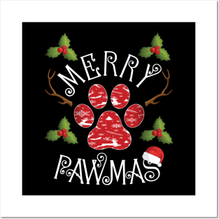 Merry Pawmas Christmas Posters and Art